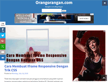 Tablet Screenshot of orangorangan.com
